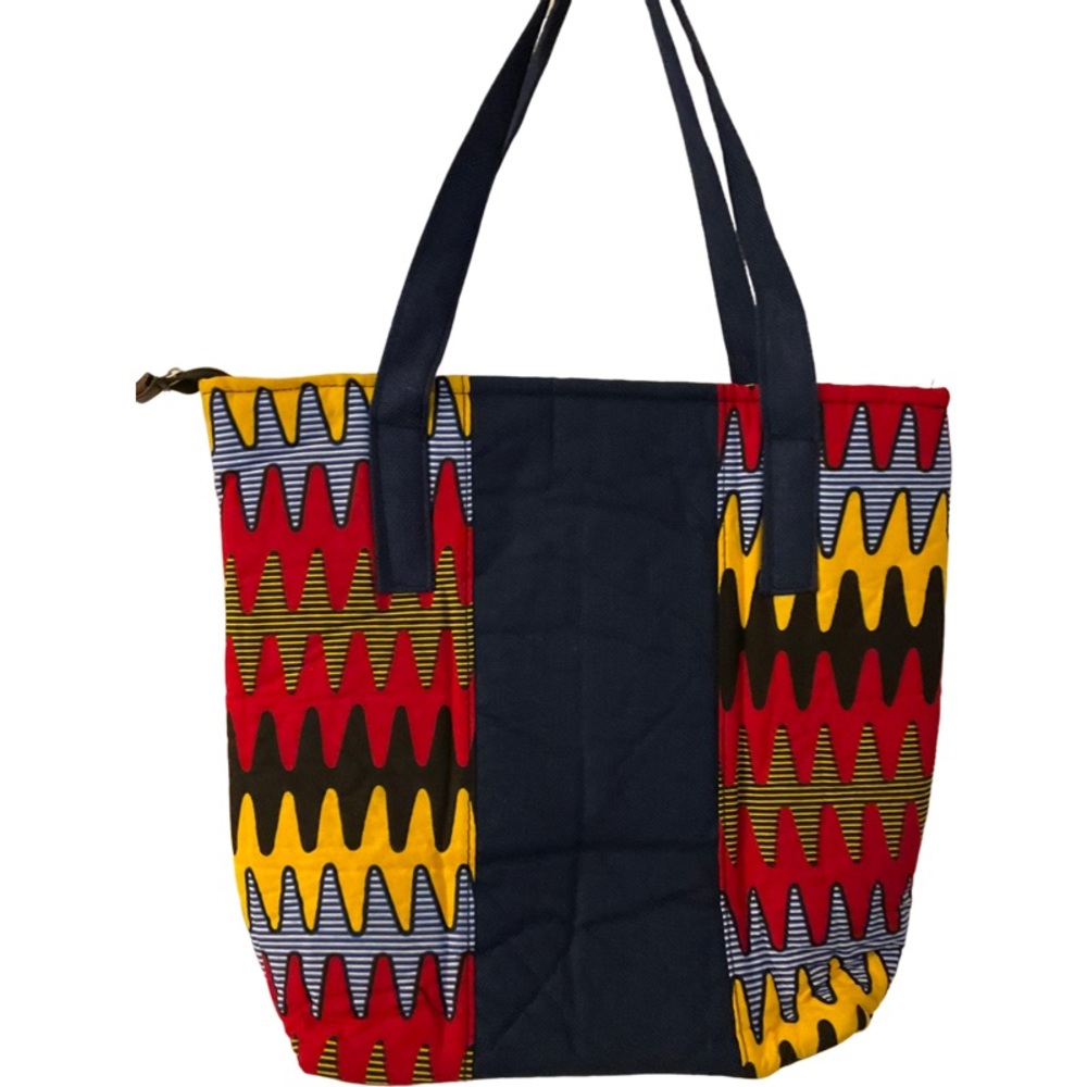 Tote: African Ankara Fabric Tote  Bag.